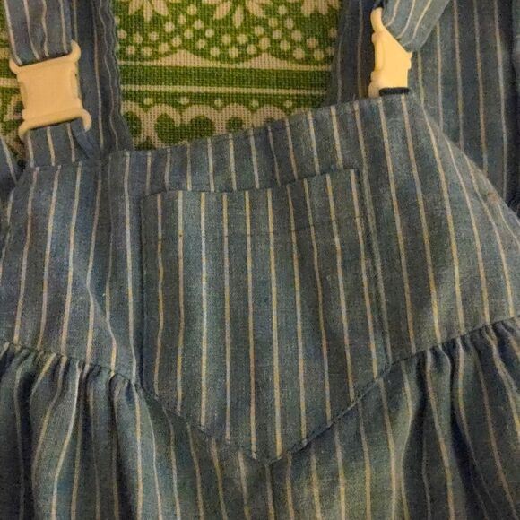Her Majesty vintage blue and white striped overalls‎ - Picture 5 of 8
